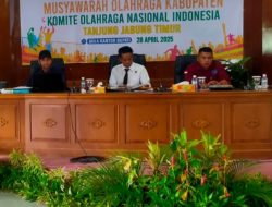 Rustam Hasanuddin Terpilih Secara Aklamasi Periode 2025-2029 Sebagai Ketua KONI Tanjabtim.