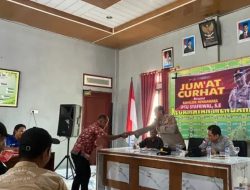 DESA LAGAN ILIR BERSAMA KAPOLSEK MENDAHARA MELAKSANAKAN GIAT JUMAT CURHAT DI DESA LAGAN ILIR