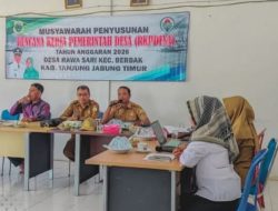 Musa Warah Desa Penyusunan RKP Desa Rawa Sari Tahun Anggaran 2026.