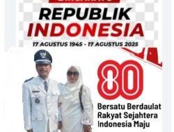 Kades Rantau Rasau 2 ( A.Wahyudin Hidayat ) Mengucapkan HUT RI ke 80