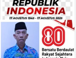 Tanjabtim.Brantasnew.com, kades sungai ular( Muslimin) “Selamat Dirgahayu Republik Indonesia ke 80, mari kita jadikan momentum ini untuk mempererat persatuan dan kesatuan, serta meningkatkan semangat gotong royong dalam membangun desa yang kita cintai ini, sejahtera, dan menjadi desa yang mandiri, Merdeka”