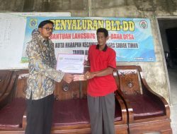 pemerintah desa kota harapan salurkan blt dd triwulan iv 30 kk-terima rp 900 ribu