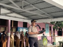 IPTU Sumitra.S.E.Jadi Inspektur Upacara di SMAN 1 Rantau Rasau, Tekankan Tertib Lalulintas dan Cegah Kekerasan di Sekolah.