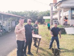 Tingkatkan Kenyamanan Pedagang, Wabup Muslim Tanjabtim dan Kadis Dishub M . Taufik, Gelar Goro Bersih Lingkungan di Pasar Sabak Barat.